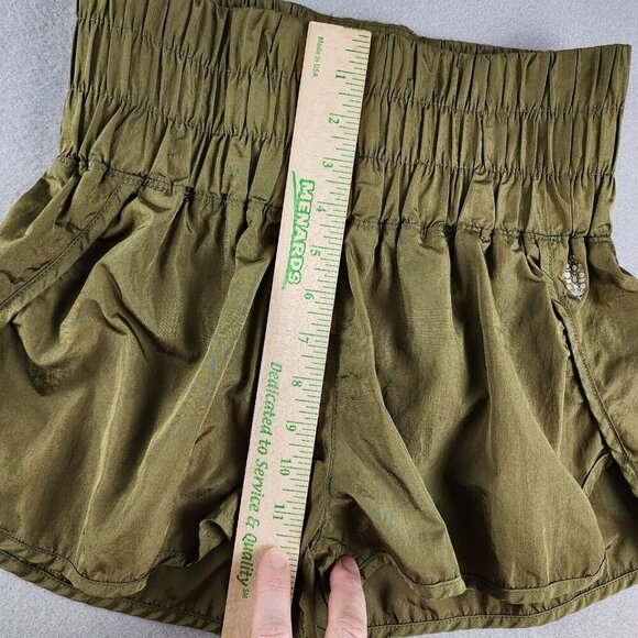 Free People FP Movement The Way Home Shorts Olive Green Workout Beach sz Small‎ - Picture 10 of 11